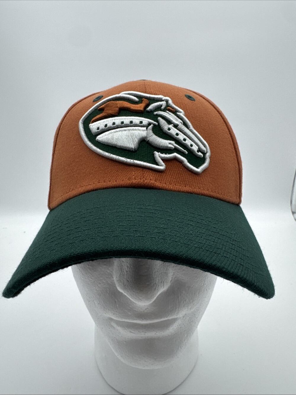 Stockton Ports Hat New Era Orange Green Dia De Los Muertos Skull Skeleton S/M
